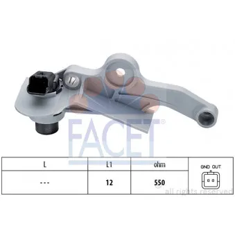 Capteur d'angle, vilebrequin FACET