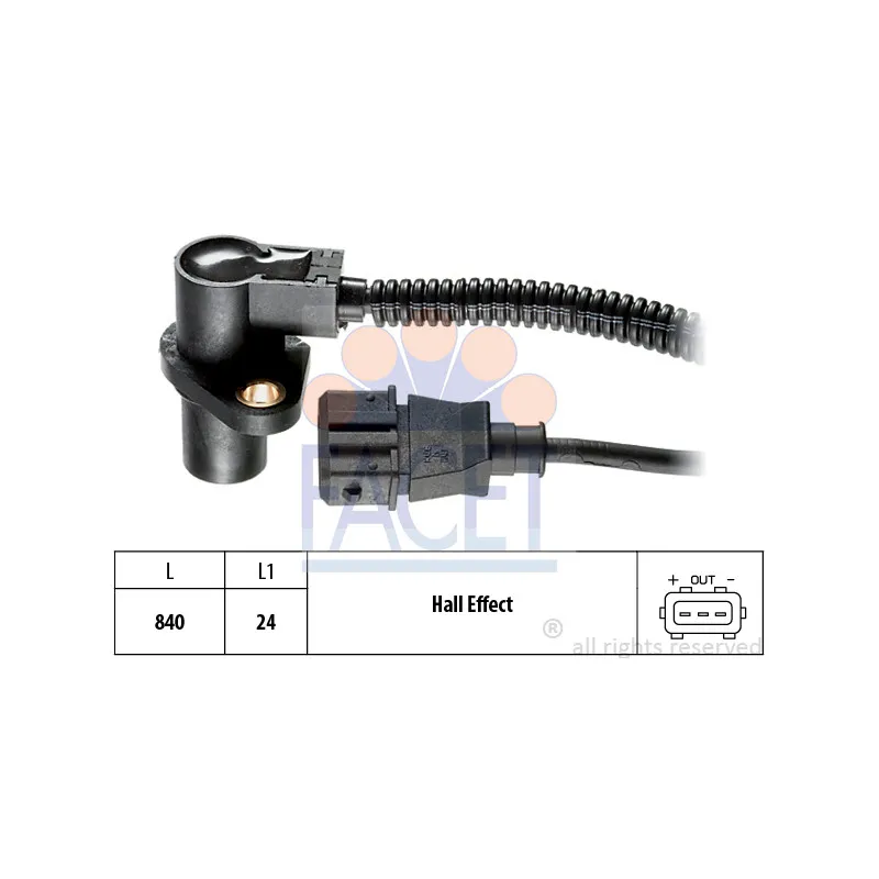 Capteur d'angle, vilebrequin FACET 9.0314