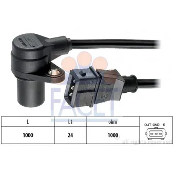 Capteur d'angle, vilebrequin FACET 9.0318