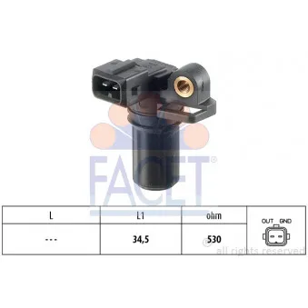 Capteur d'angle, vilebrequin FACET