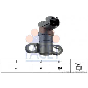 Capteur d'angle, vilebrequin FACET 9.0333