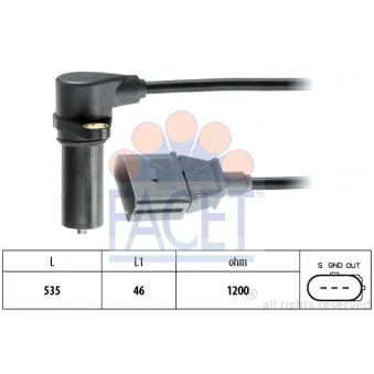 Capteur d'angle, vilebrequin FACET