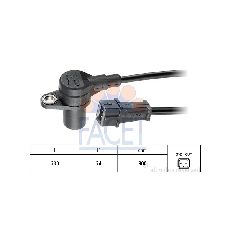 Capteur d'angle, vilebrequin FACET 9.0403