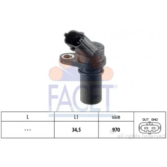 Capteur d'angle, vilebrequin FACET 9.0439