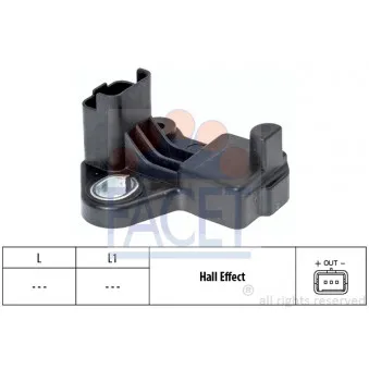 Capteur d'angle, vilebrequin FACET 9.0458