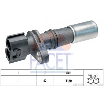 Capteur d'angle, vilebrequin FACET