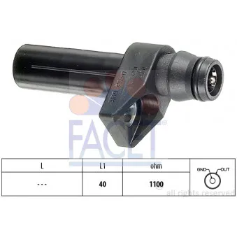 Capteur d'angle, vilebrequin FACET 9.0483
