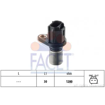 Capteur d'angle, vilebrequin FACET 9.0500
