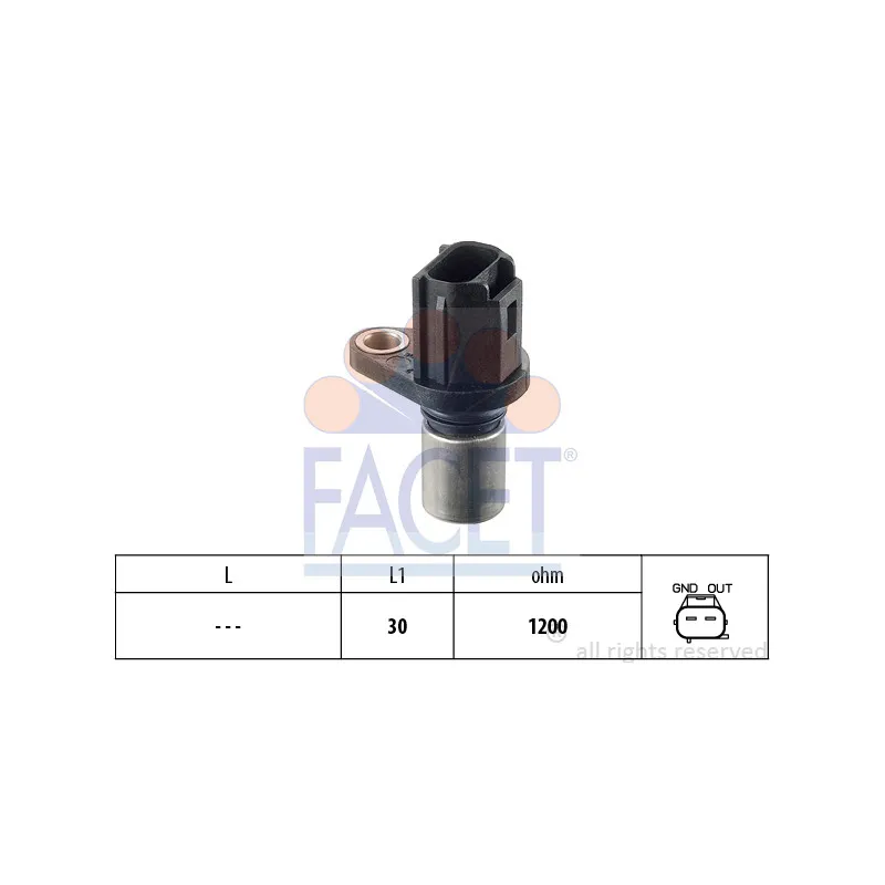 Capteur d'angle, vilebrequin FACET 9.0500