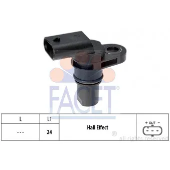 Capteur d'angle, vilebrequin FACET 9.0514