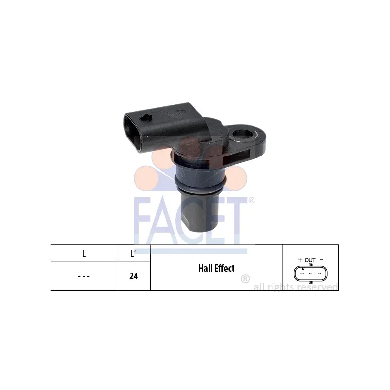 Capteur d'angle, vilebrequin FACET 9.0514