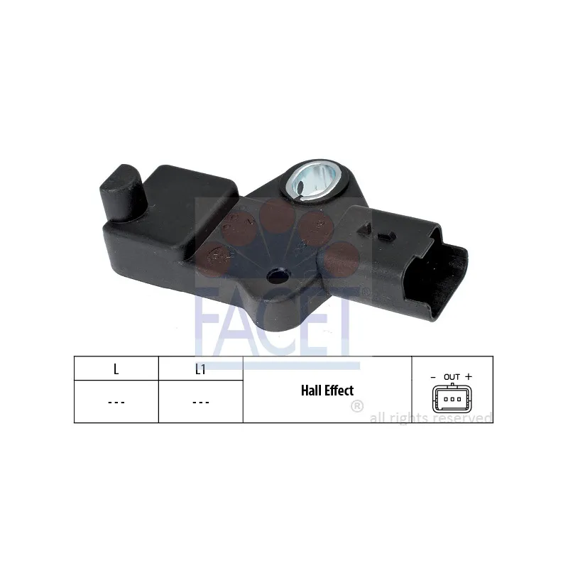 Capteur d'angle, vilebrequin FACET 9.0524