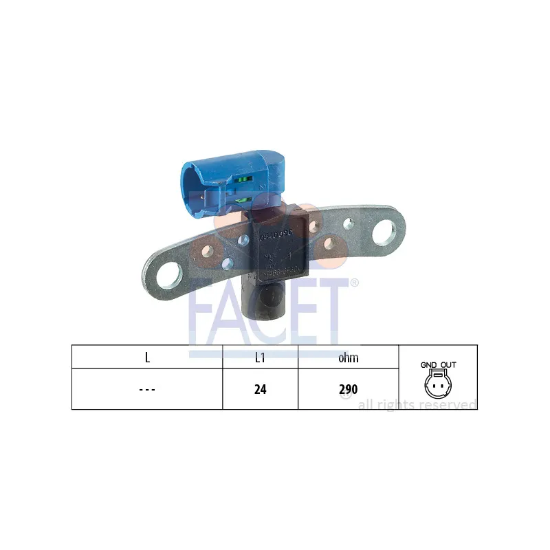 Capteur d'angle, vilebrequin FACET 9.0540