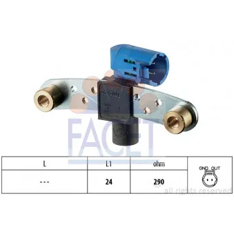 Capteur d'angle, vilebrequin FACET 9.0545