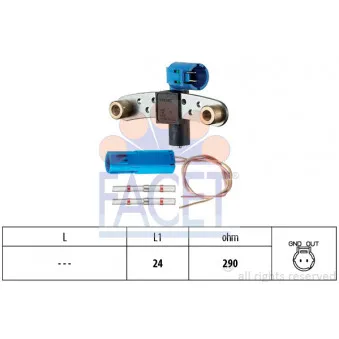 Capteur d'angle, vilebrequin FACET 9.0545K
