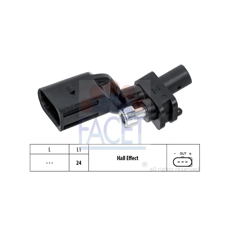 Capteur d'angle, vilebrequin FACET 9.0552
