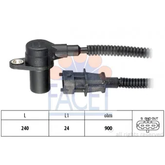 Capteur d'angle, vilebrequin FACET 9.0560
