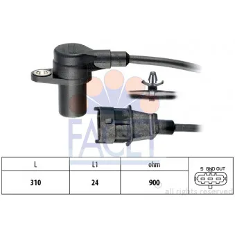 Capteur d'angle, vilebrequin FACET
