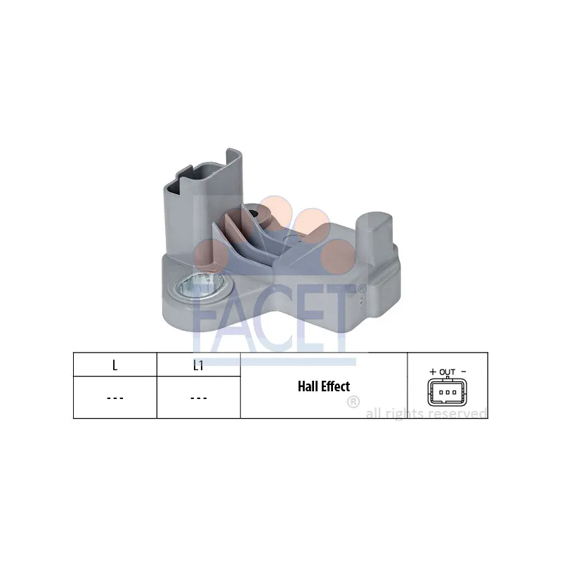 Capteur d'angle, vilebrequin FACET 9.0602
