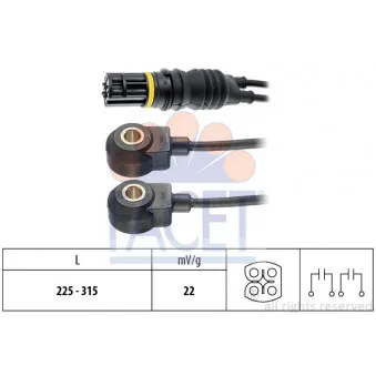 Capteur de cognement FACET 9.3120