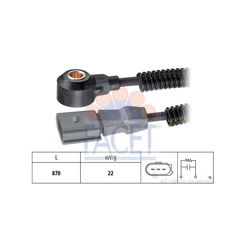 Capteur de cognement FACET 9.3192