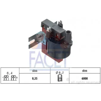 Bobine d'allumage FACET 9.6003