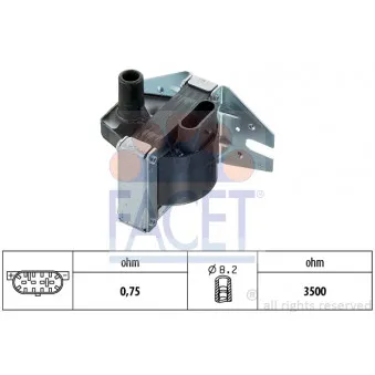 Bobine d'allumage FACET 9.6008