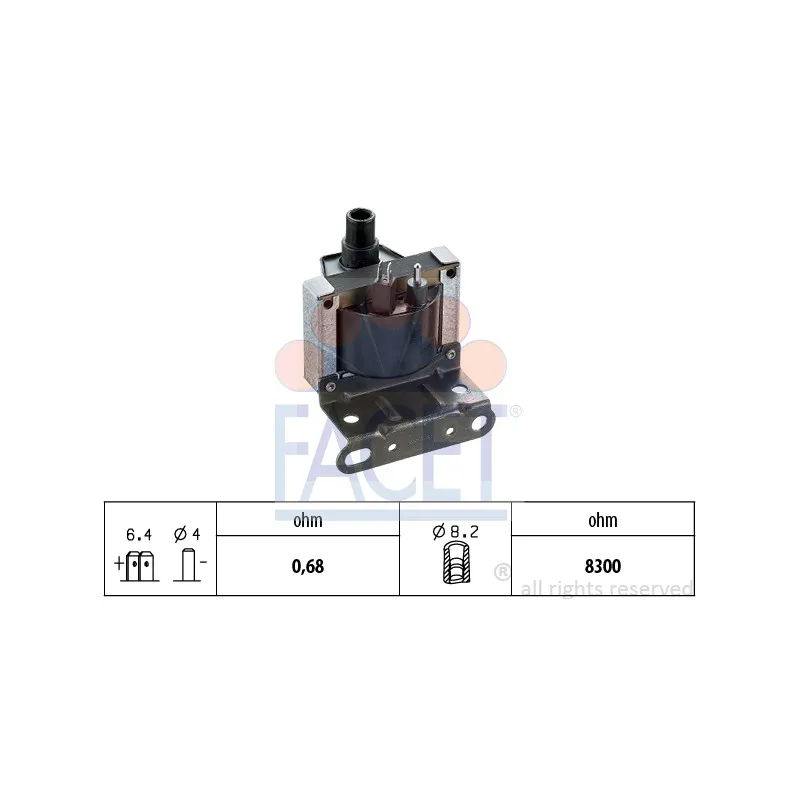 Bobine d'allumage FACET 9.6009
