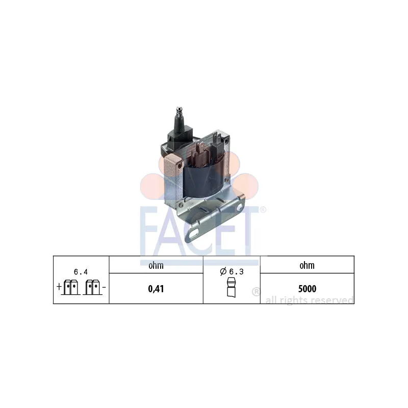 Bobine d'allumage FACET 9.6011