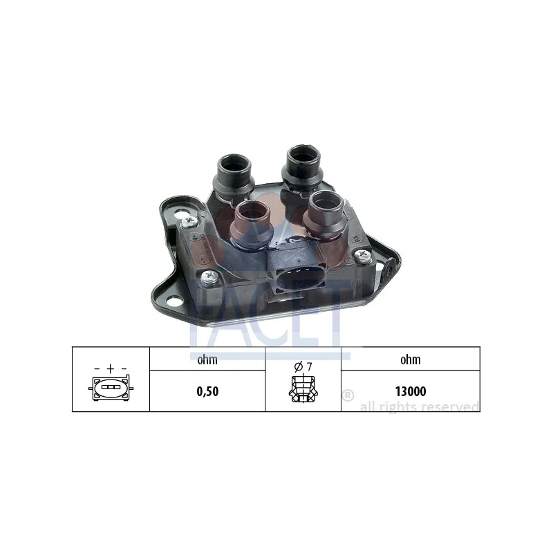 Bobine d'allumage FACET 9.6018
