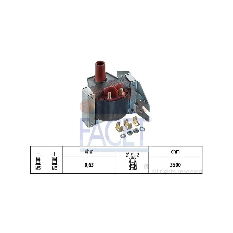 Bobine d'allumage FACET 9.6032