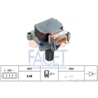 Bobine d'allumage FACET 9.6062S