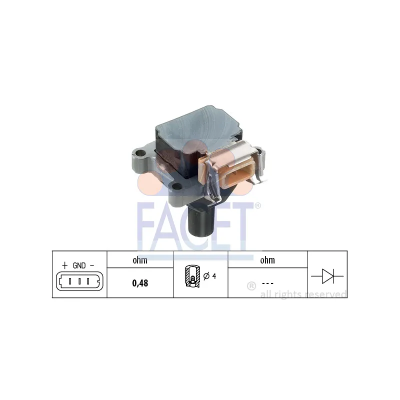 Bobine d'allumage FACET 9.6062S
