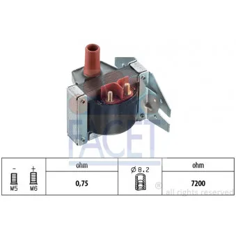 Bobine d'allumage FACET 9.6069