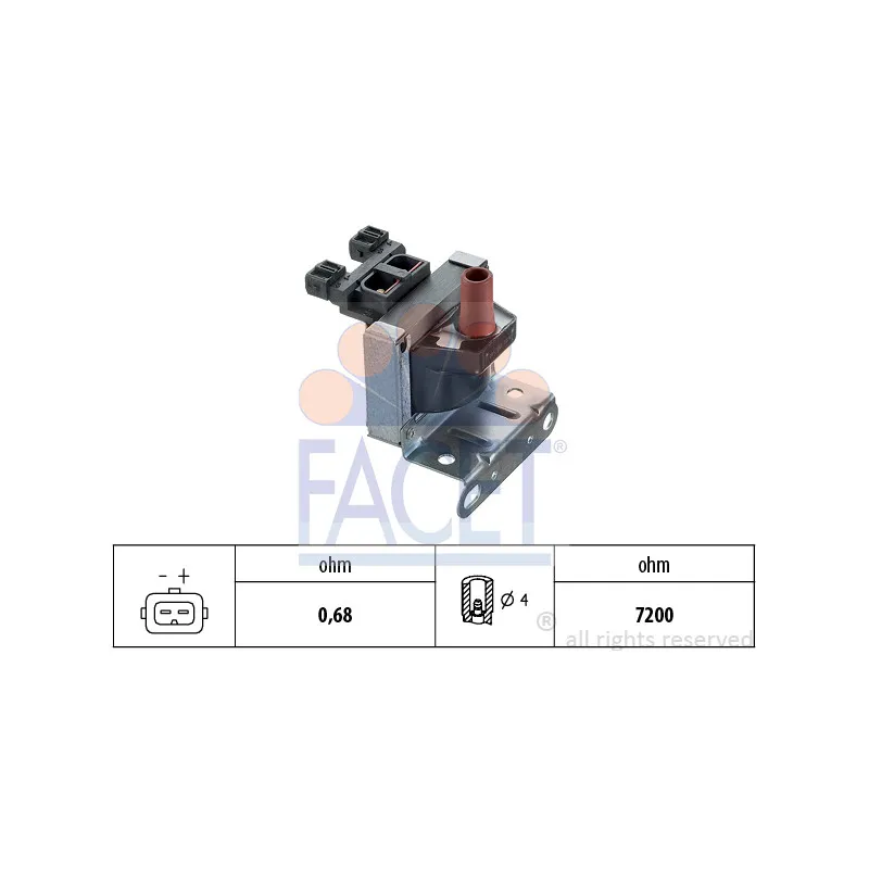 Bobine d'allumage FACET 9.6091