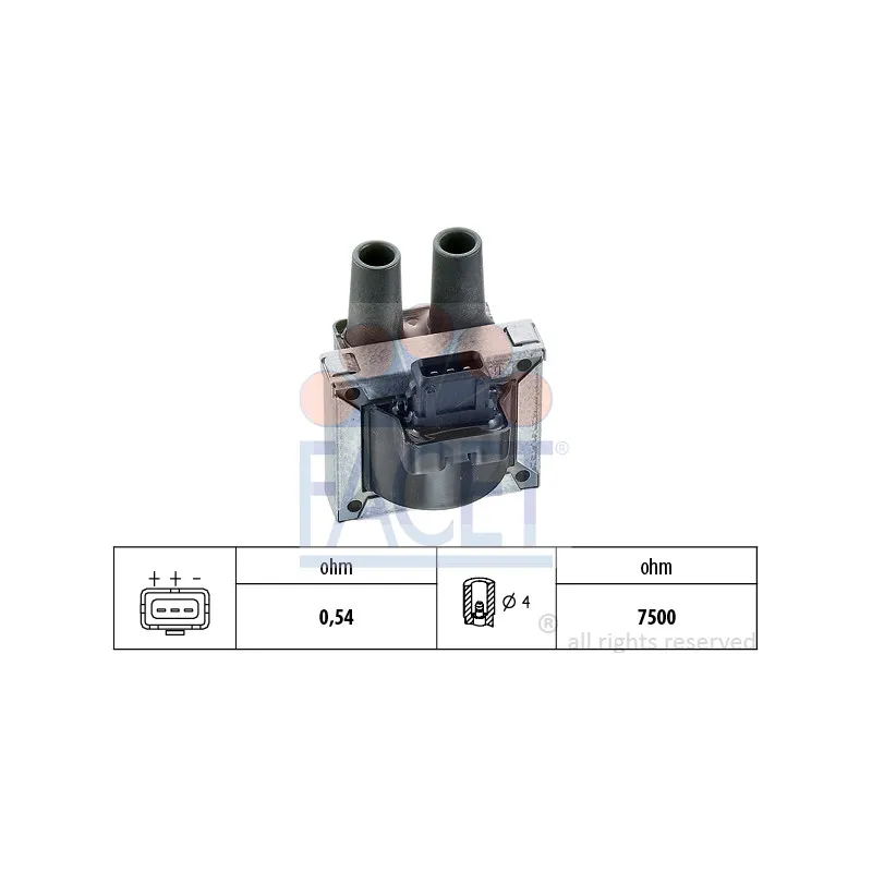Bobine d'allumage FACET 9.6096