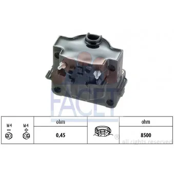 Bobine d'allumage FACET 9.6097