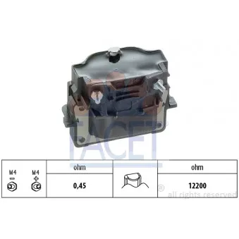 Bobine d'allumage FACET 9.6098
