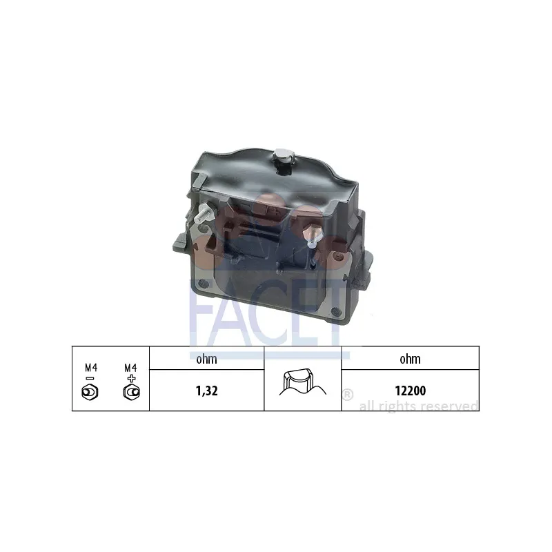 Bobine d'allumage FACET 9.6099