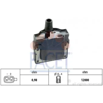 Bobine d'allumage FACET 9.6101