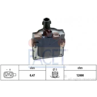 Bobine d'allumage FACET 9.6103