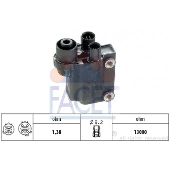 Bobine d'allumage FACET 9.6112