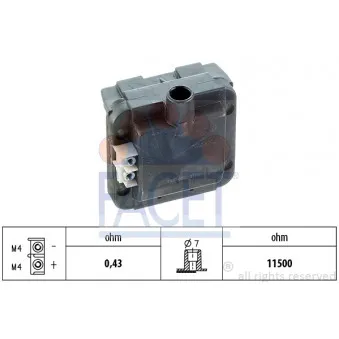 Bobine d'allumage FACET 9.6113