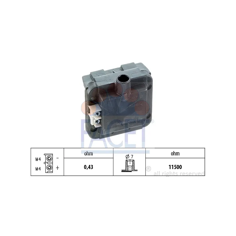 Bobine d'allumage FACET 9.6113