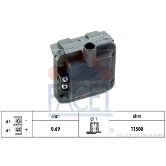 Bobine d'allumage FACET 9.6115