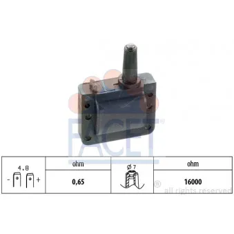 Bobine d'allumage FACET 9.6116