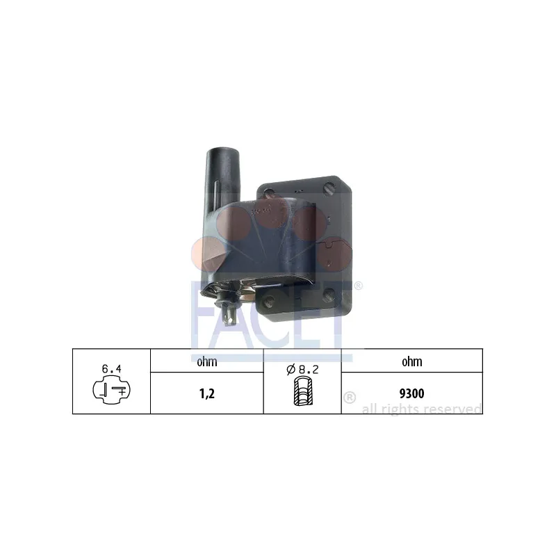 Bobine d'allumage FACET 9.6119