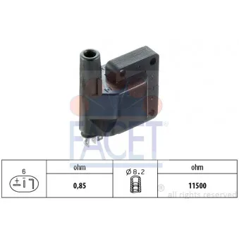 Bobine d'allumage FACET 9.6129