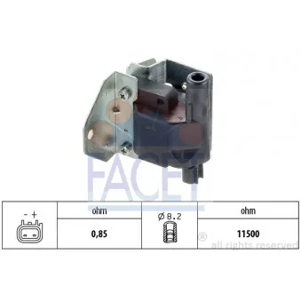 Bobine d'allumage FACET 9.6153