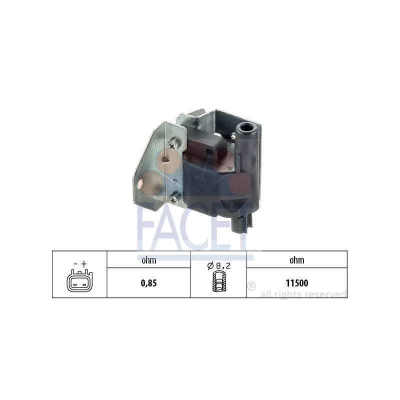 Bobine d'allumage FACET 9.6153